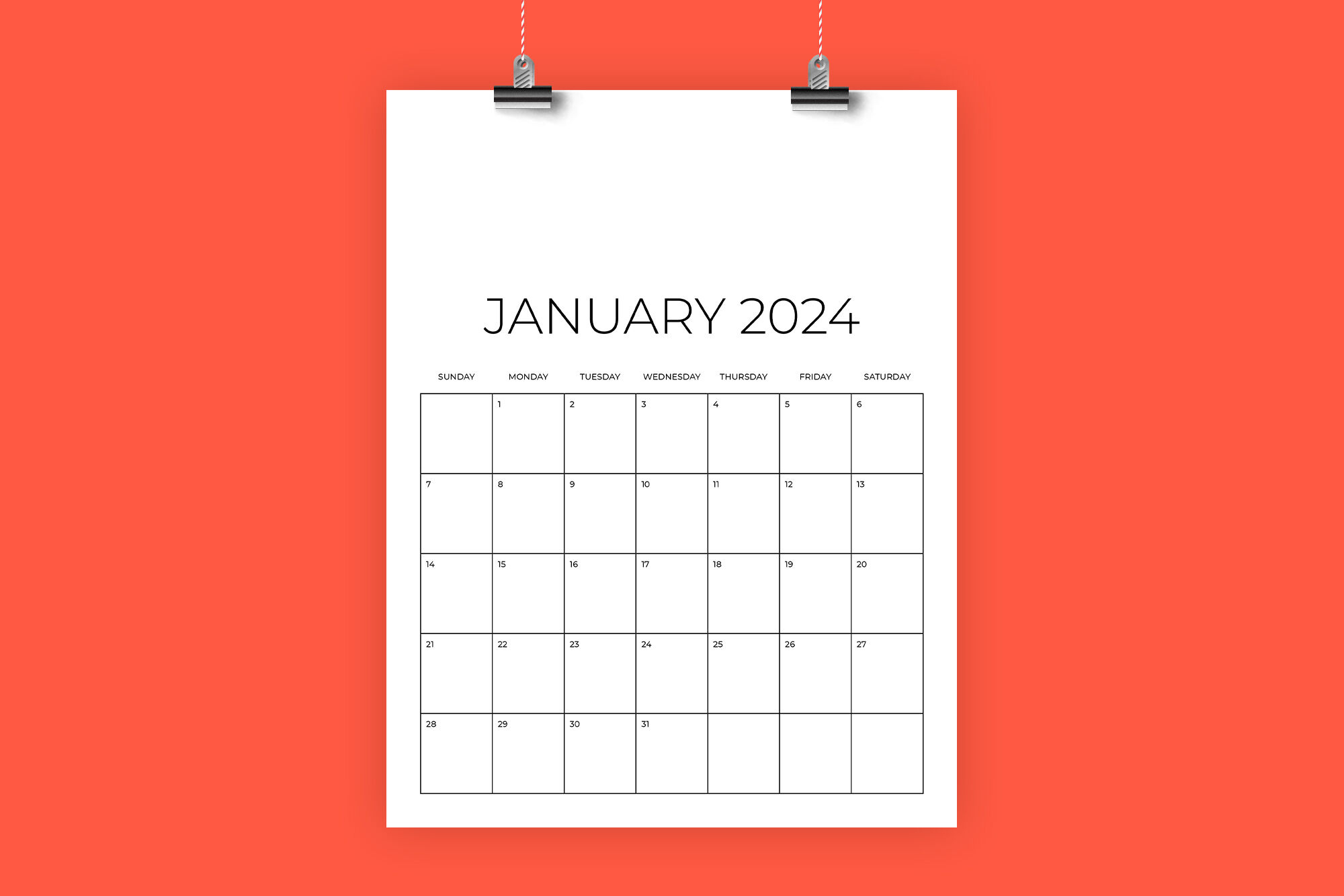 2024 Vertical 8.5 X 11 Inch Calendar Templaterunning With | December 2024 Calendar Template Printable 8.5 X 11