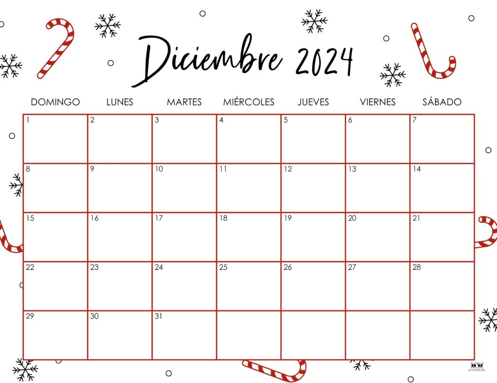 December 2024 Calendars - 50 Free Printables | Printabulls | Calendar 2024 Free Printable December