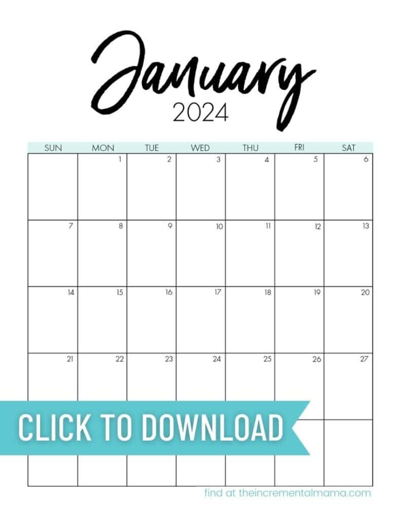 Free Printable Monthly Calendar 2024 - January To December - The | 2024 Calendar Free Printable January-December