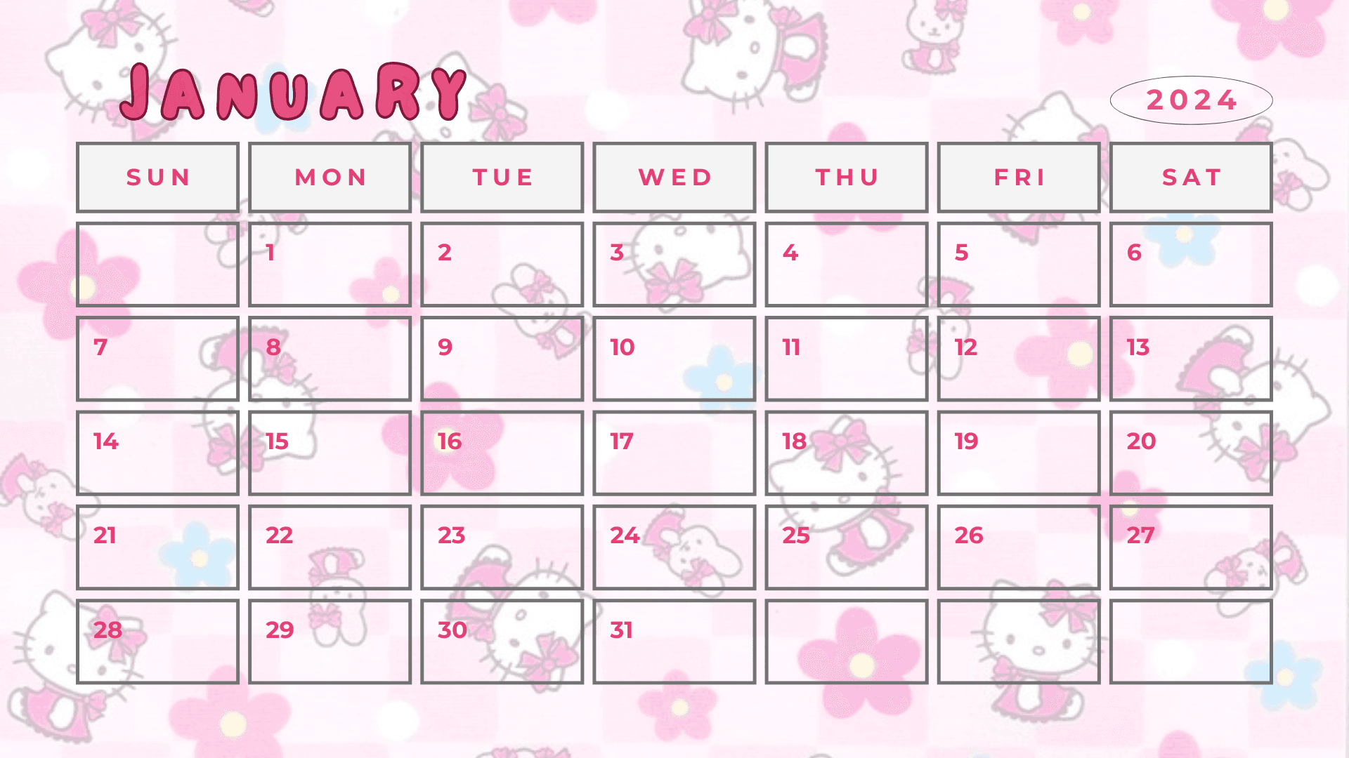 Hello Kitty Calendar 2024Jennyannpenoliar07 - Raket.ph | December 2024 Hello Kitty Calendar Printable