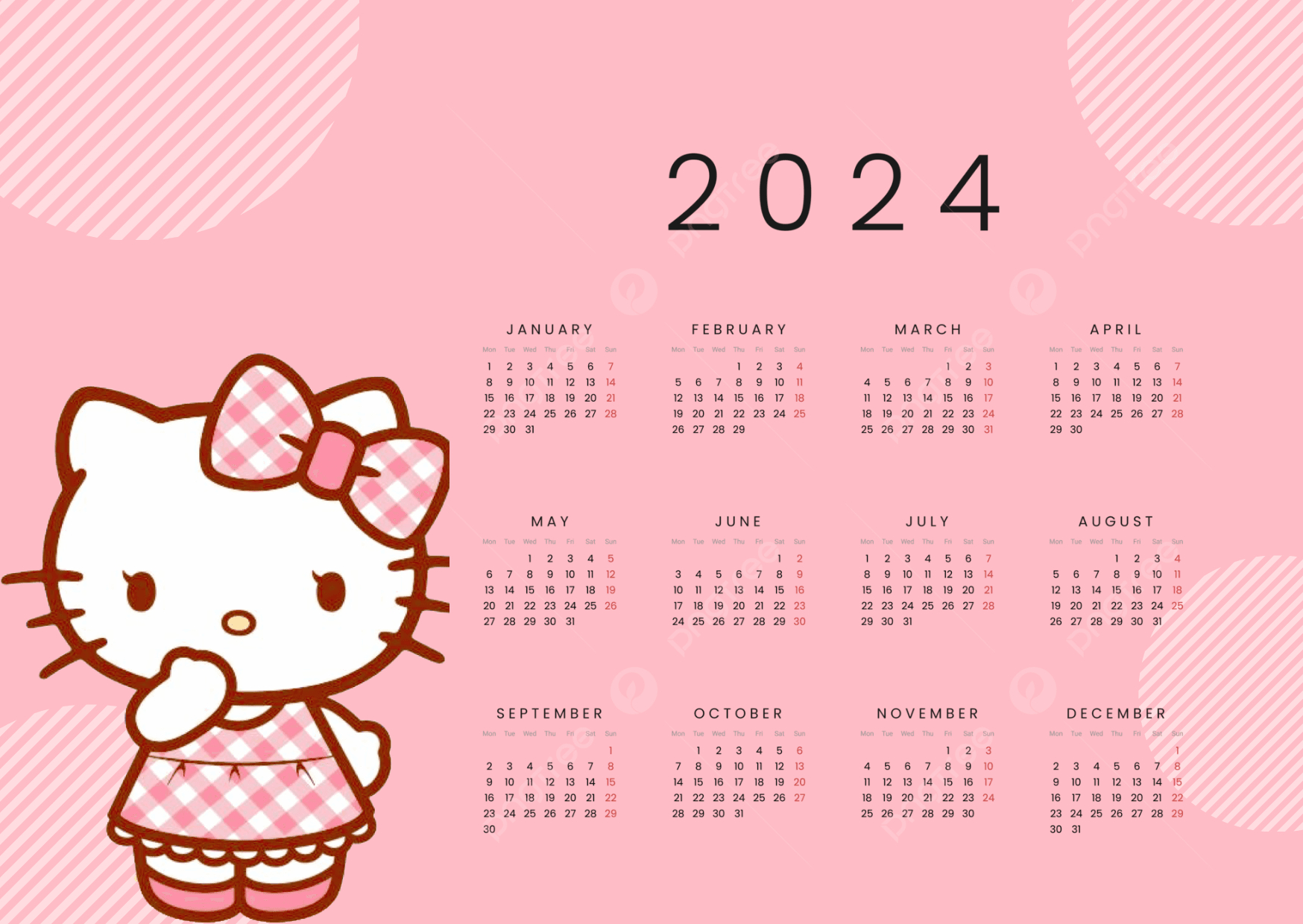 Hello Kitty Calendar 2024Mj0069331 - Raket.ph | December 2024 Hello Kitty Calendar Printable