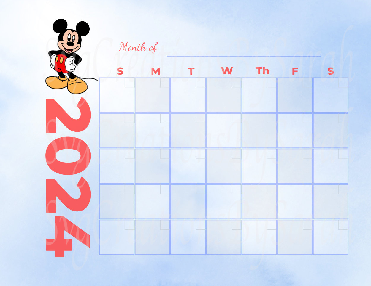 2024 December Calendar Printable Disney Printable Calendar 2024