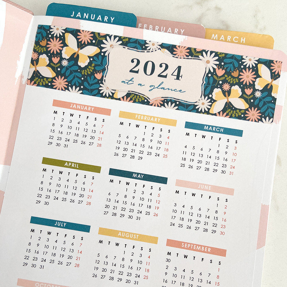 Printable Calendars And Page Tabs - Space And Quiet Journaling | December 2024 Bullet Journal Calendar Printable