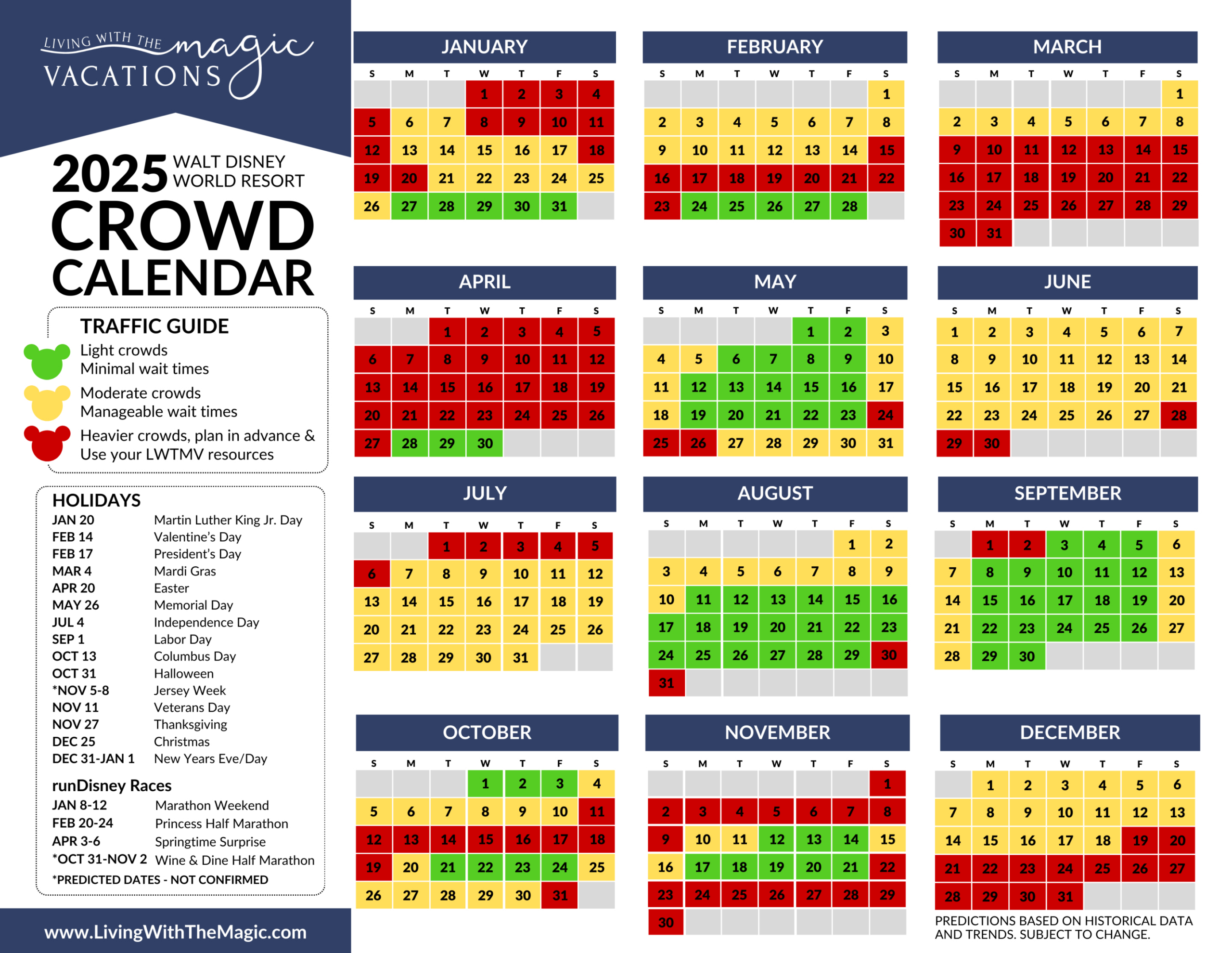 Disney Attendance Calendar 2025 Printable Calendar 2025